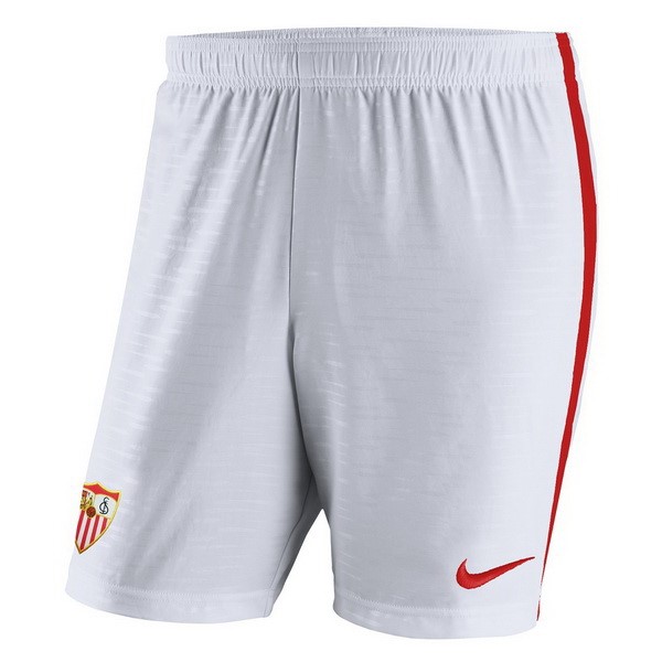 Pantalones Sevilla Replica Primera Ropa 2018/19 Blanco